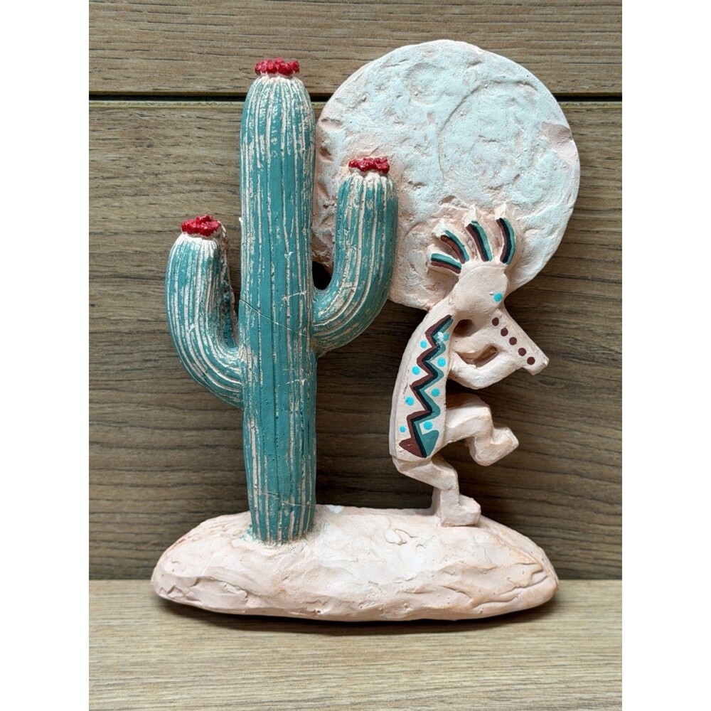 Kokopelli Chris Crooks 1995 Terracotta Frontier Studio Wall Hanging Plaque